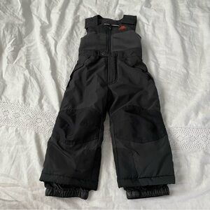 Snozu 2T Snow Bib Black Ski Overalls Boys Girls Kids Winter Sports